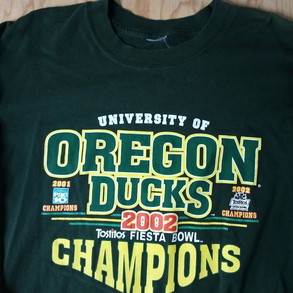 Vintage Oregon Ducks Fiesta Bowl 2002 Champions Long Sleeve T-Shirt